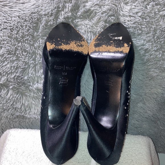 White House Black Market Matilda Sparkle Heels Size 9.5 - Picture 11 of 13